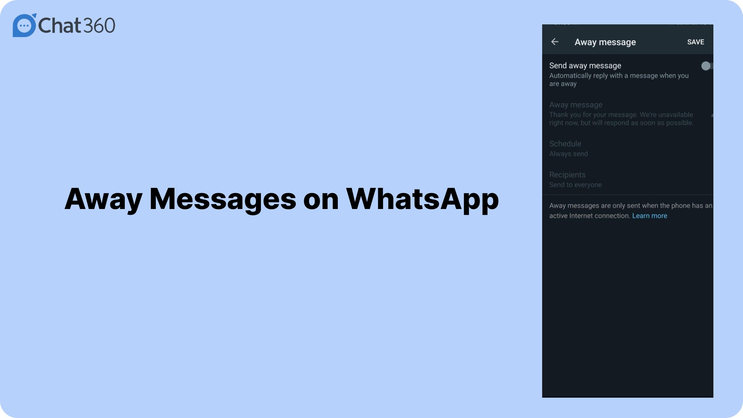 Away Messages on WhatsApp