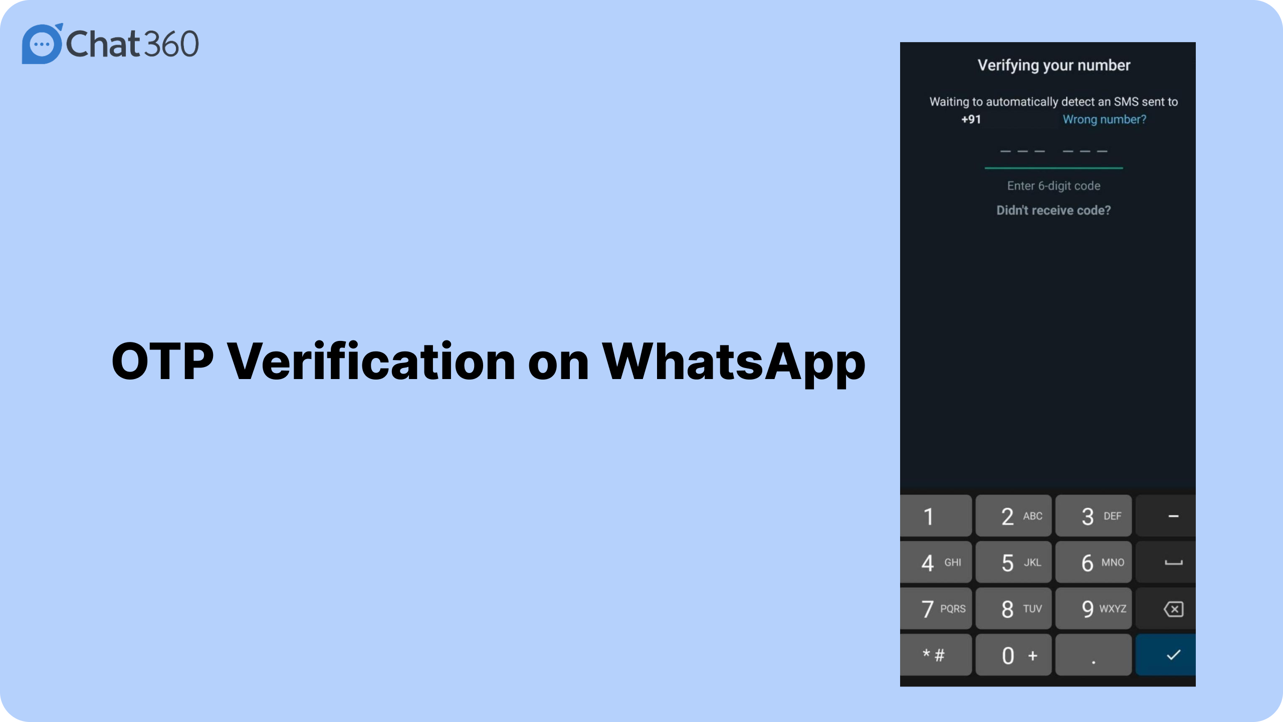 OTP Verification on WhatsApp