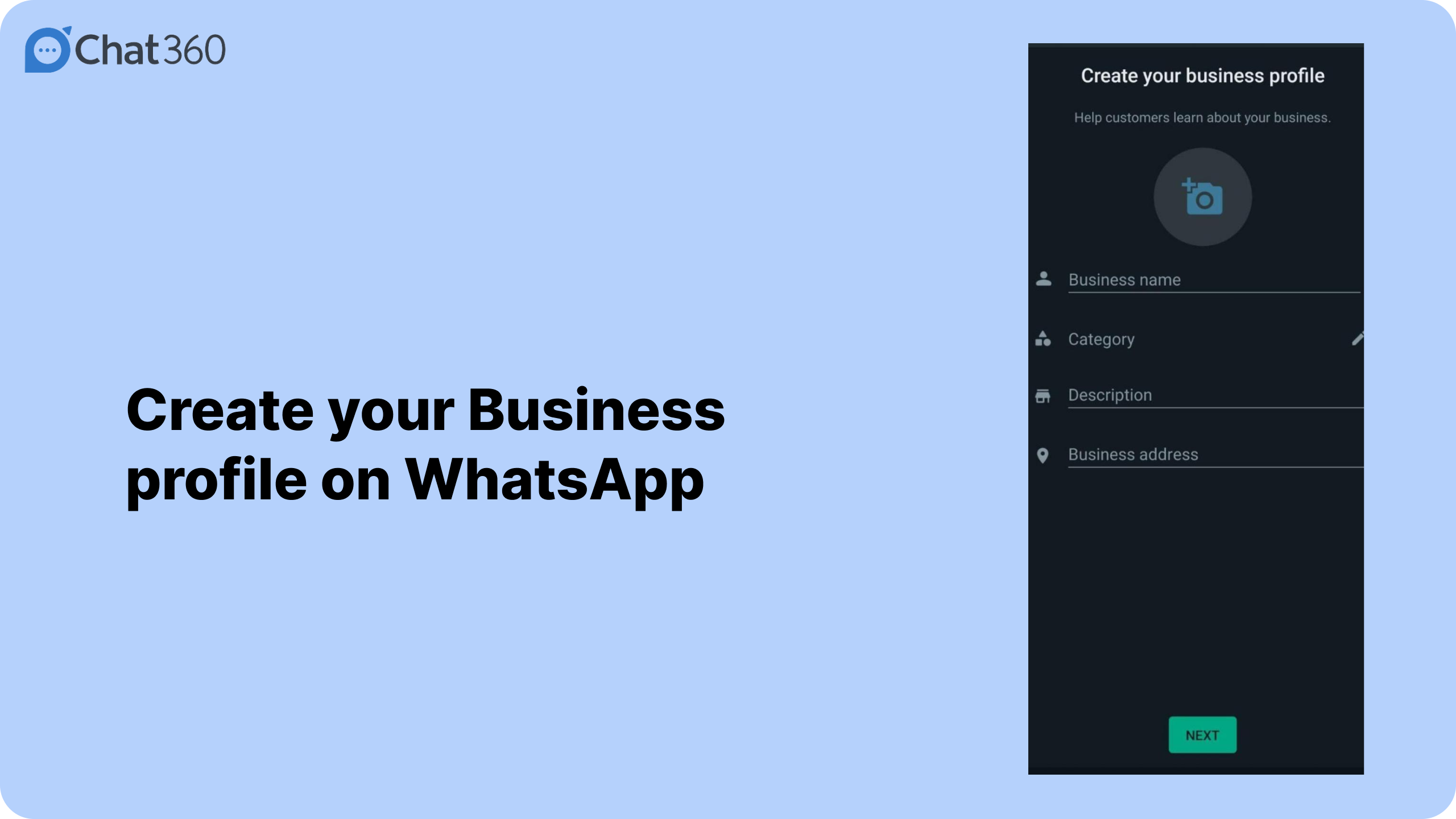 Create Business Profile on WhatsApp
