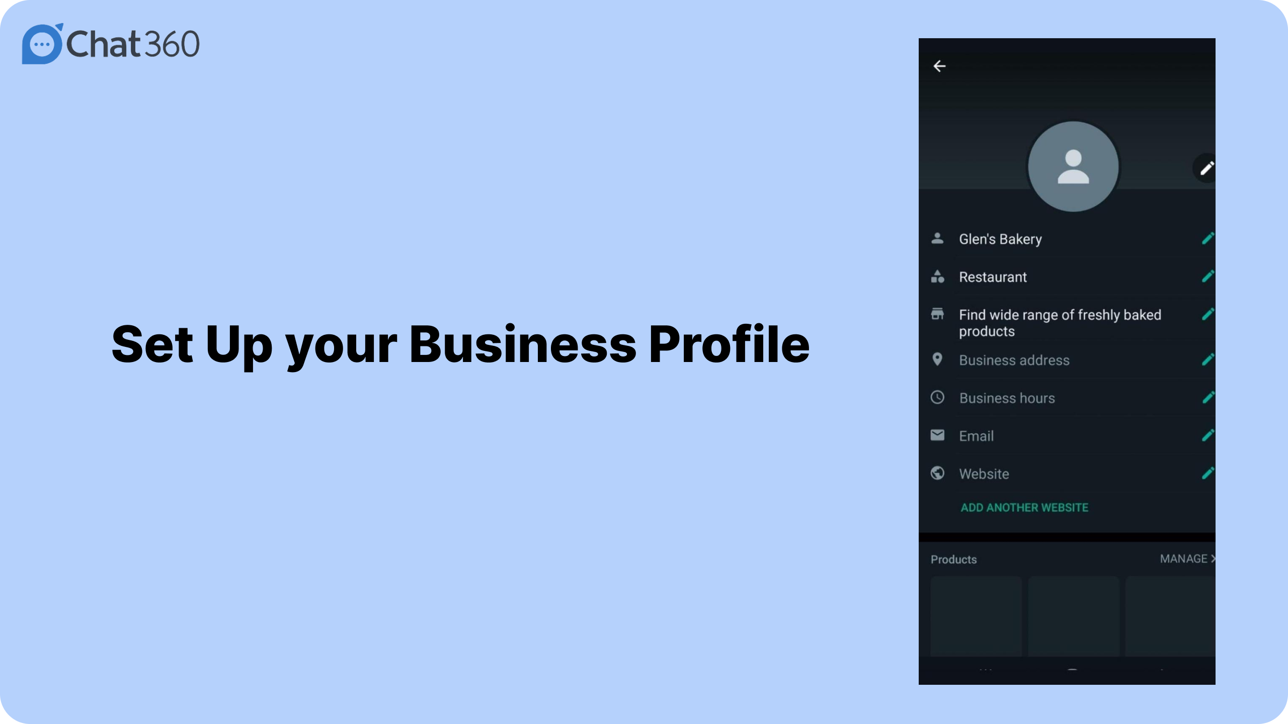 Set up business profile on WhatsApp