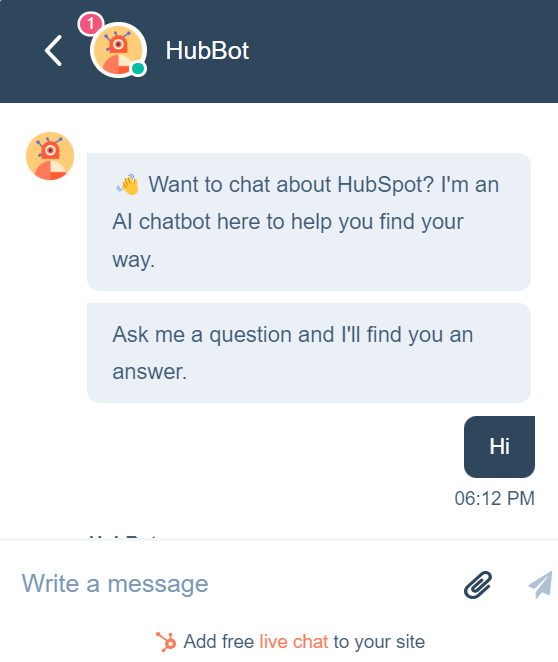 Hubspot Chatbot