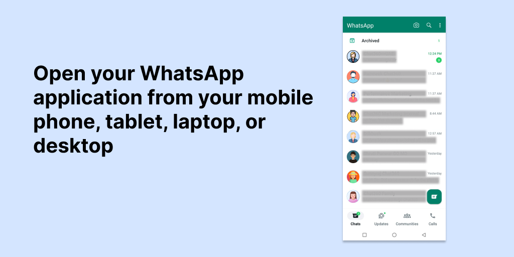Step 1: How to create whatsapp group