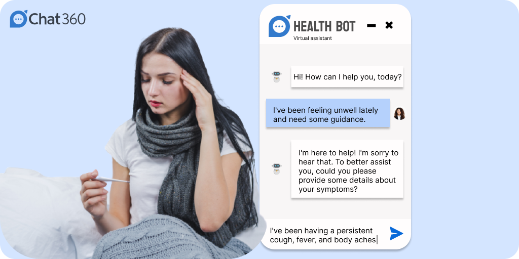 Chatbots helping human in case of sickness