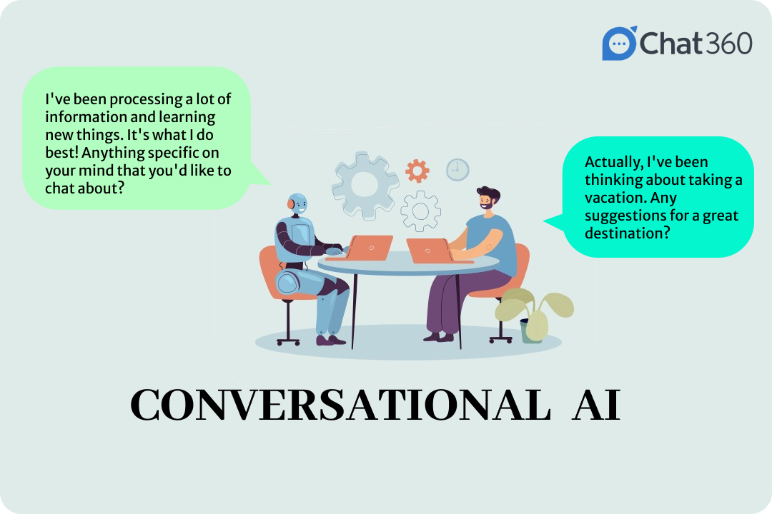 Conversational AI communicating with human