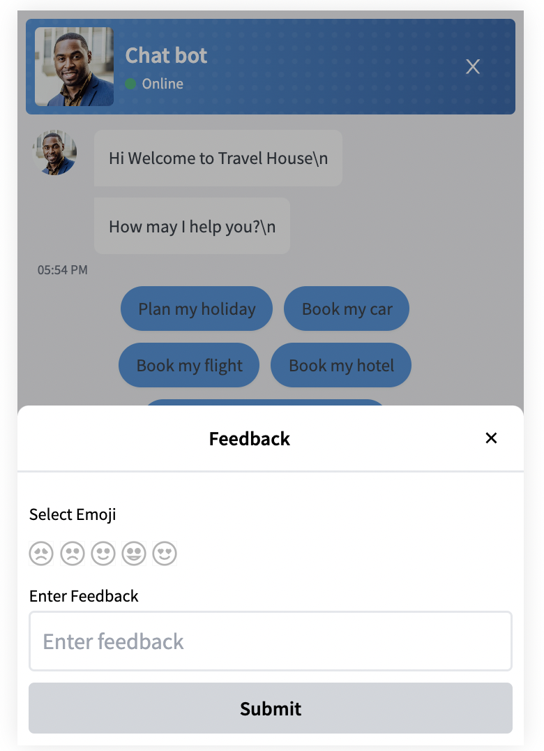 Efficient Feedback Collection for Web Chatbots