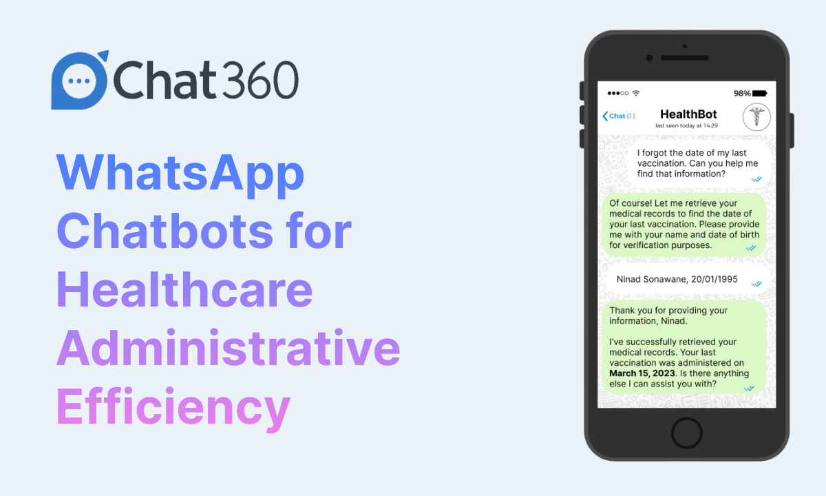 WhatsApp Chatbots for Healthcare Administrative Efficiency
