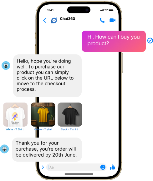 Customer support chatbot for retail, assisting with order buying